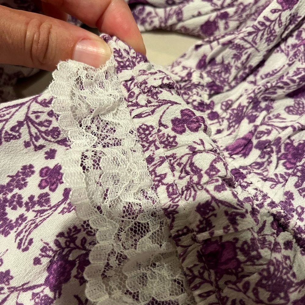 Floral Ruffle Mini Dress - Picture 8 of 10